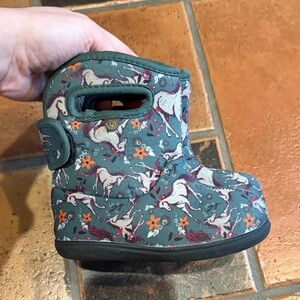 Bogs II Unicorn Awesome Toddler 8 Teal Multicolor Boots